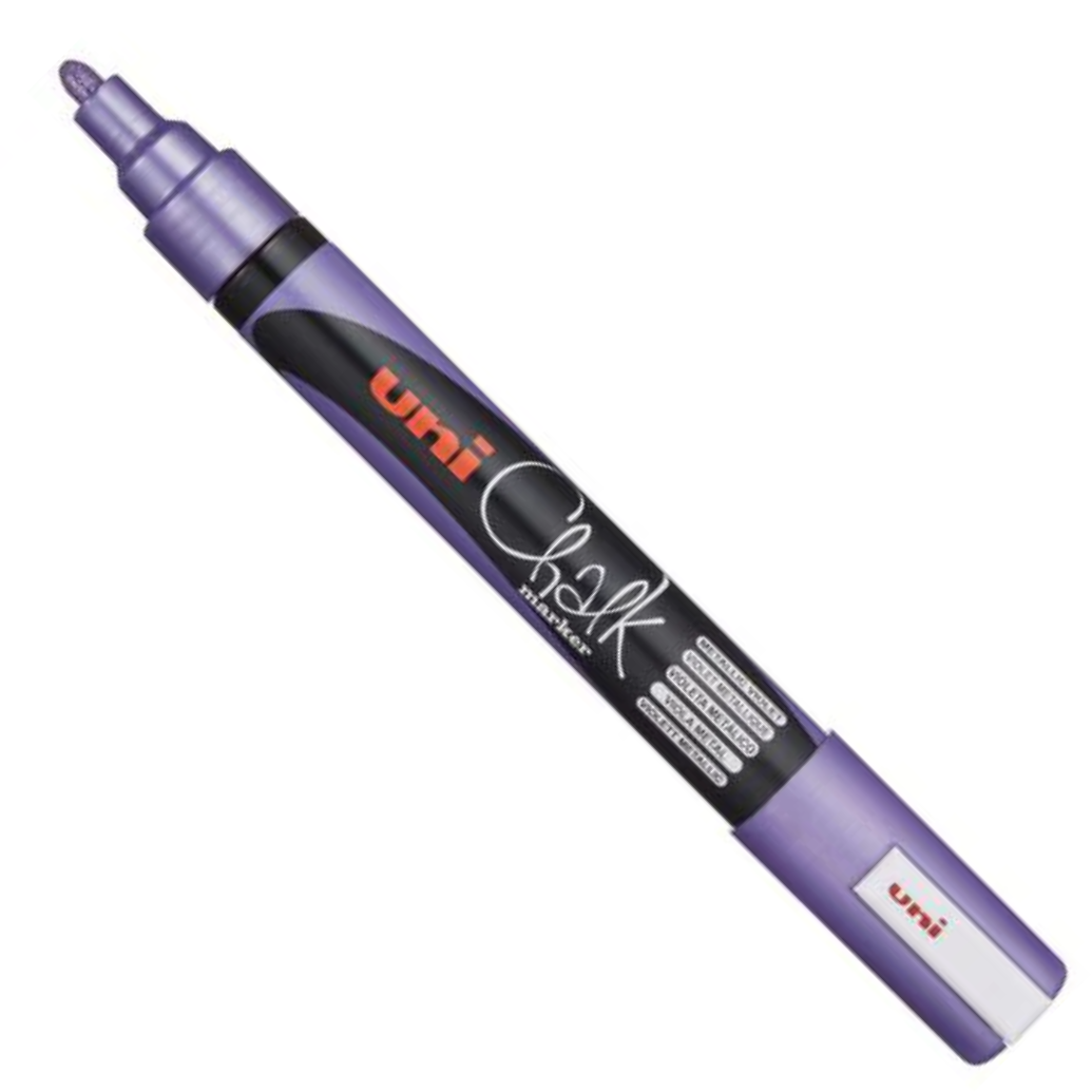 Uni 1.8-2.5mm Bullet Tip Metallic Chalk Markers