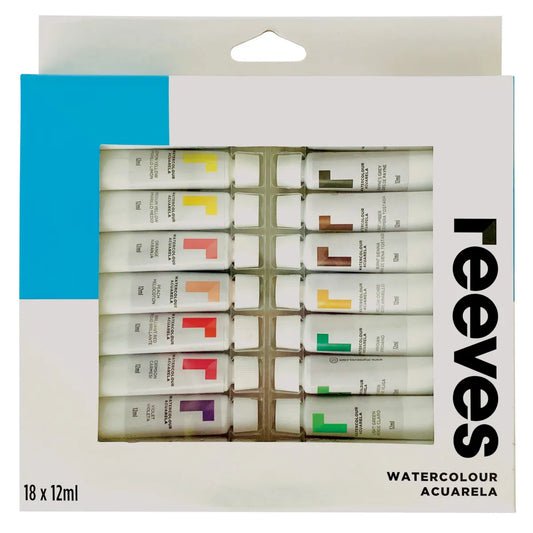 Reeves 12ml Watercolour Paints Set Of 18