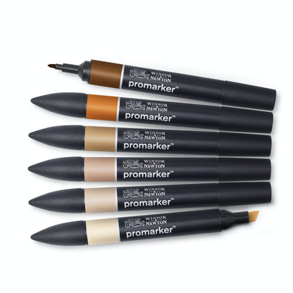 Winsor & Newton Promarker Skin Tones Set #2 Set Of 6
