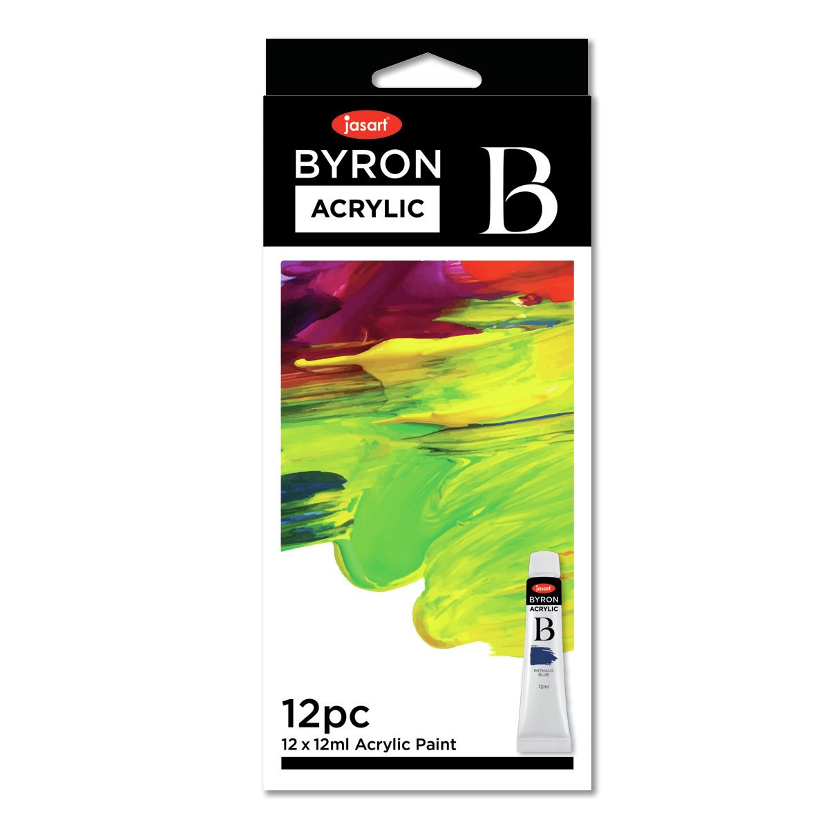 Jasart Byron 12ml Acrylic Paints Set Of 12