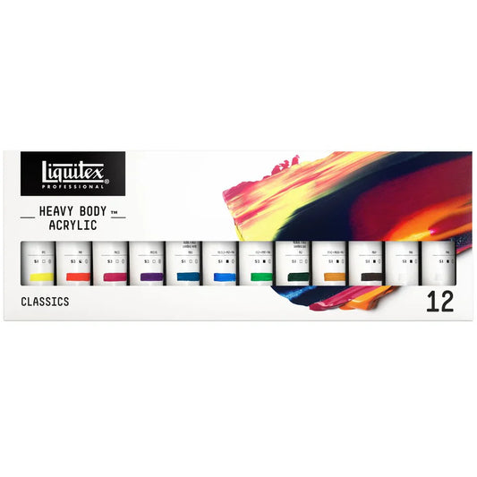 Liquitex Heavy Body Acrylic Paints Classic Set of 12 x 59ml