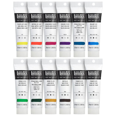 Liquitex Heavy Body Acrylic Paints Classic Set of 12 x 59ml