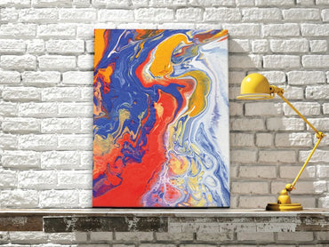 Reeves Pre Mixed Acrylic Pouring Paints Set Of 4 Primary