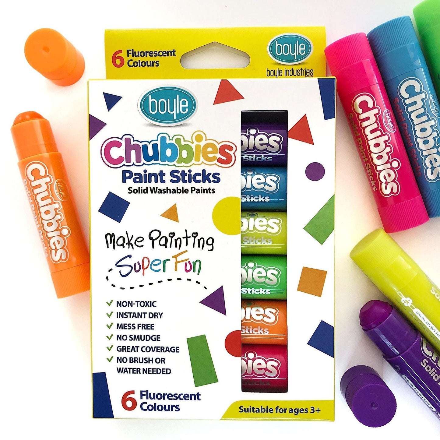 Boyle Chubbies Paint Sticks Set Of 6
