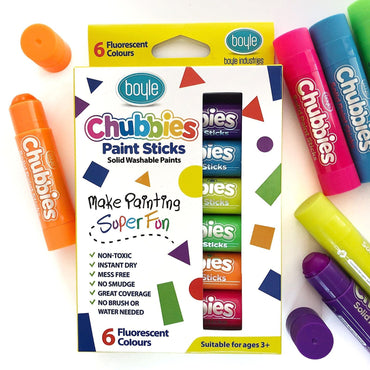 Boyle Chubbies Paint Sticks Set Of 6