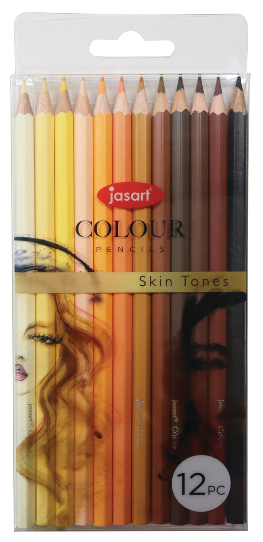 Jasart Studio Skin Tones Pencils Set Of 12