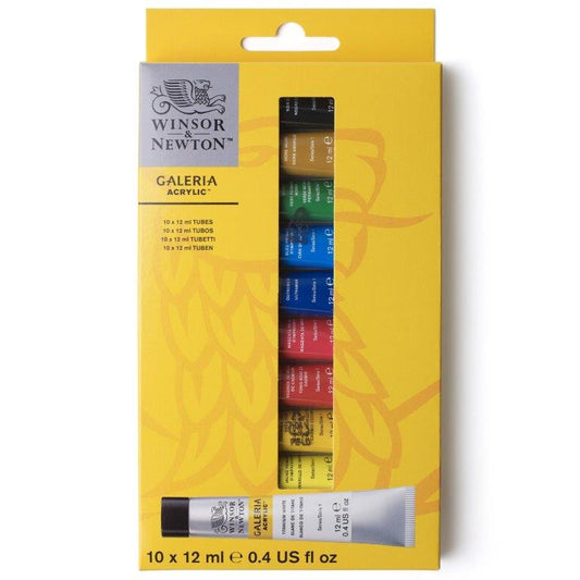 Winsor & Newton Galeria 12ml Acrylic Paints Arrival Set Of 10