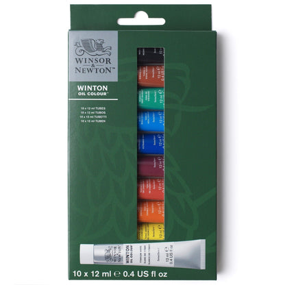 Winsor & Newton Winton 12ml Oil Paints Arrival Set Of 10