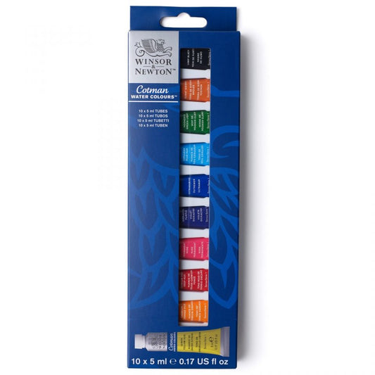Winsor & Newton 5ml Cotman Paints Arrival Set of 10