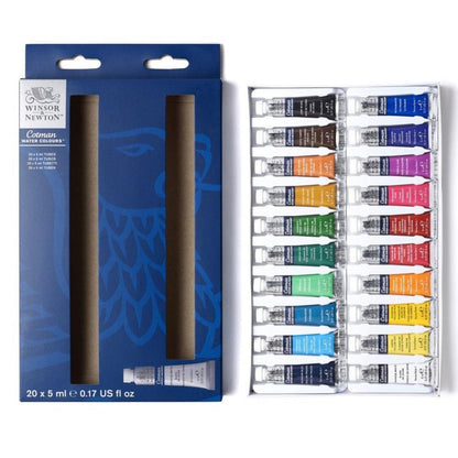 Winsor & Newton 5ml Cotman Paints Arrival Set of 20