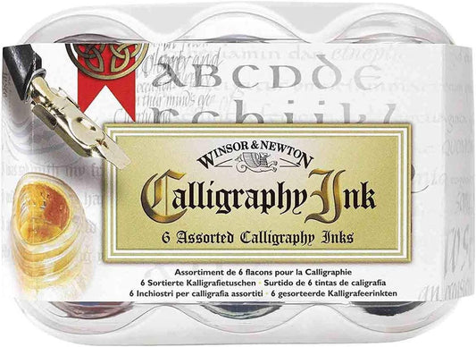 Winsor & Newton 30ml Calligraphy Ink Set Of 6