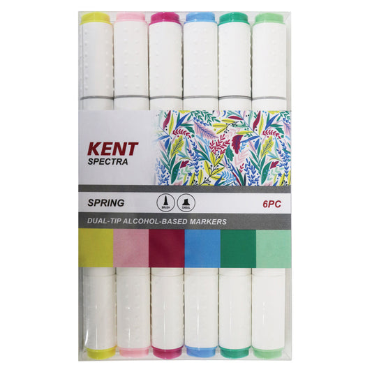 Kent Spectra Graphic Design Markers Set Of 6 Spring Solours