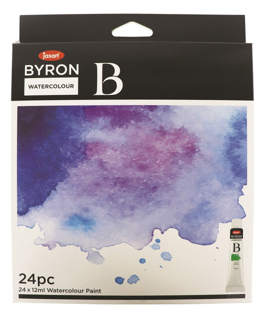 Jasart Byron 12ml Watercolour Paints Set of 24