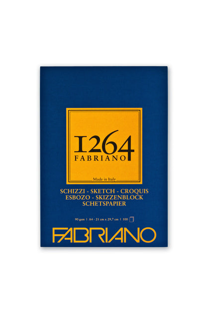 Fabriano 1264 90gsm 100 Sheet Sketch Pads