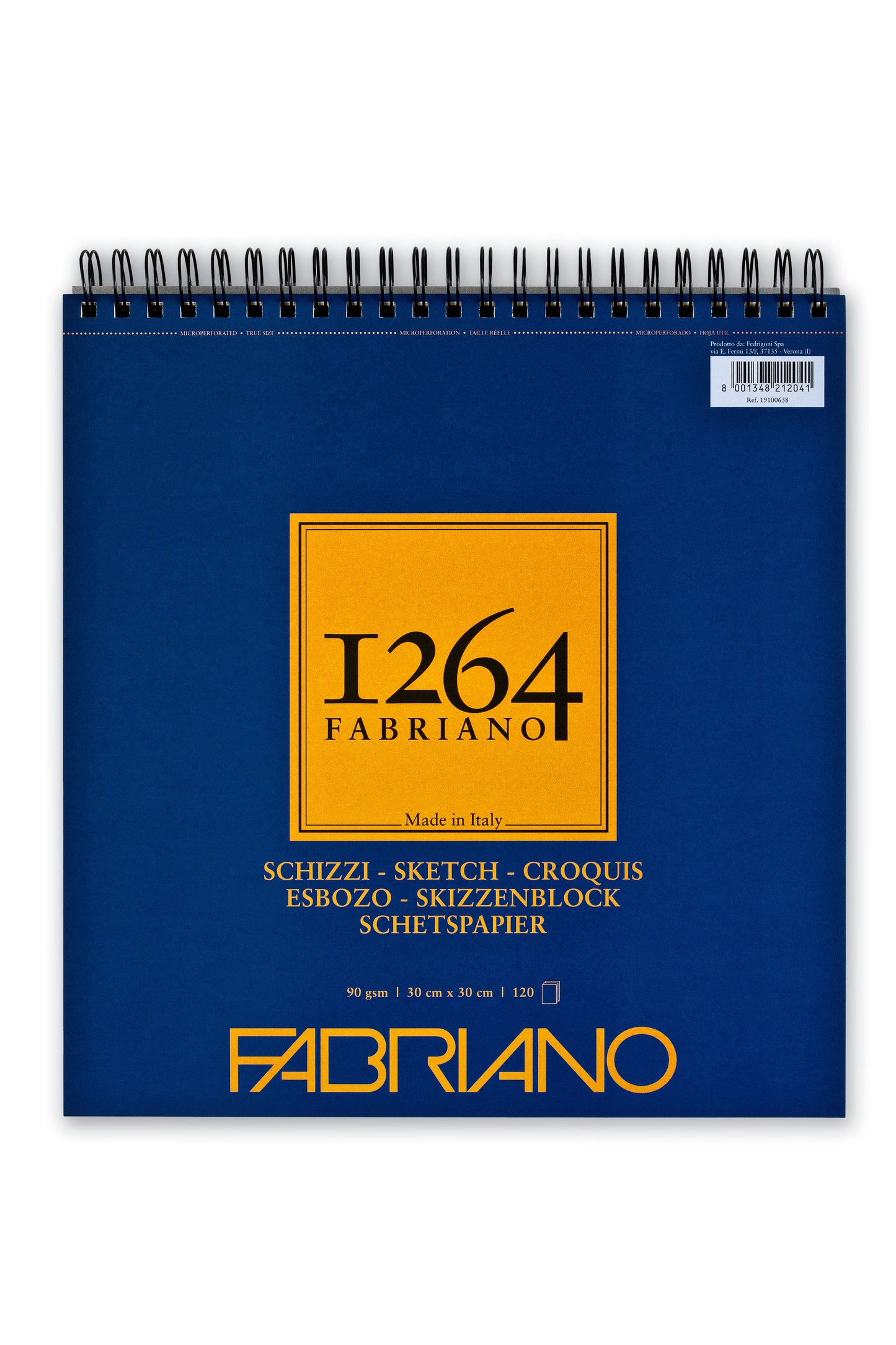 Fabriano 1264 Spiral (Short Side) 90gsm Sketch Pads