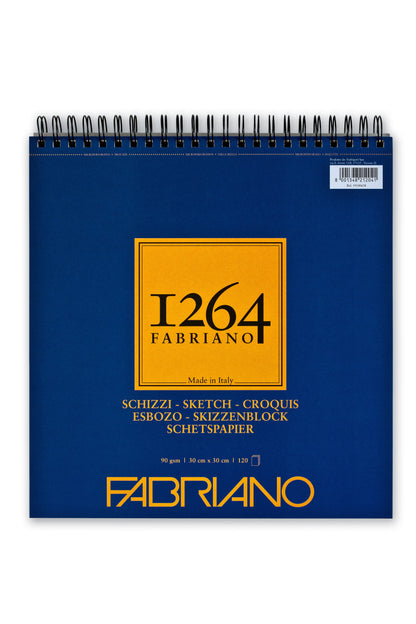 Fabriano 1264 Spiral (Short Side) 90gsm Sketch Pads