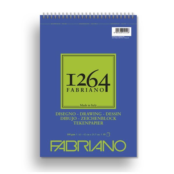 Fabriano 1264 Spiral 180gsm Drawing Pads