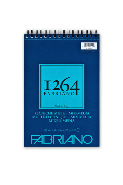 Fabriano 1264 Mix Media Spiral 300gsm Pads