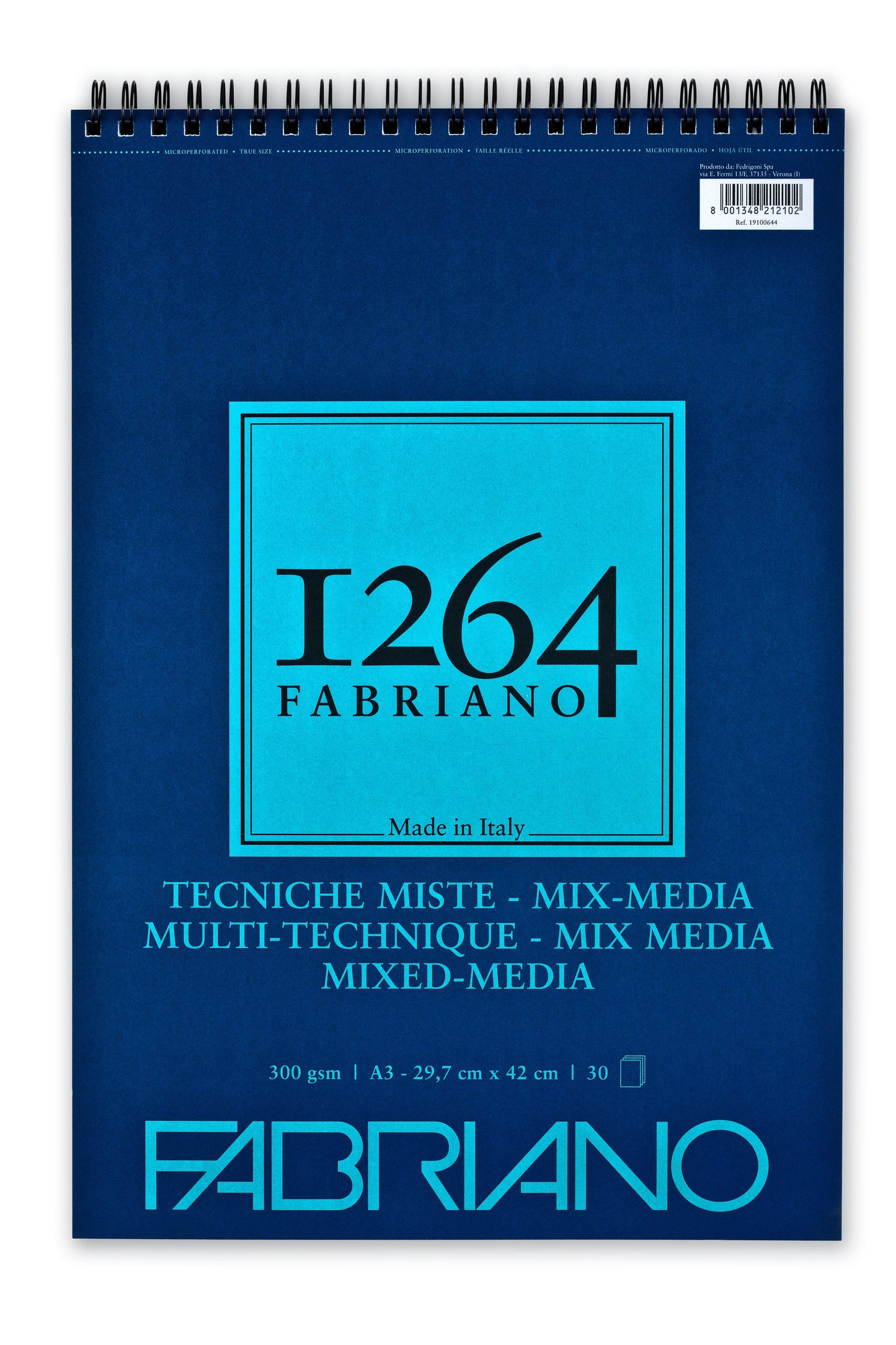 Fabriano 1264 Mix Media Spiral 300gsm Pads