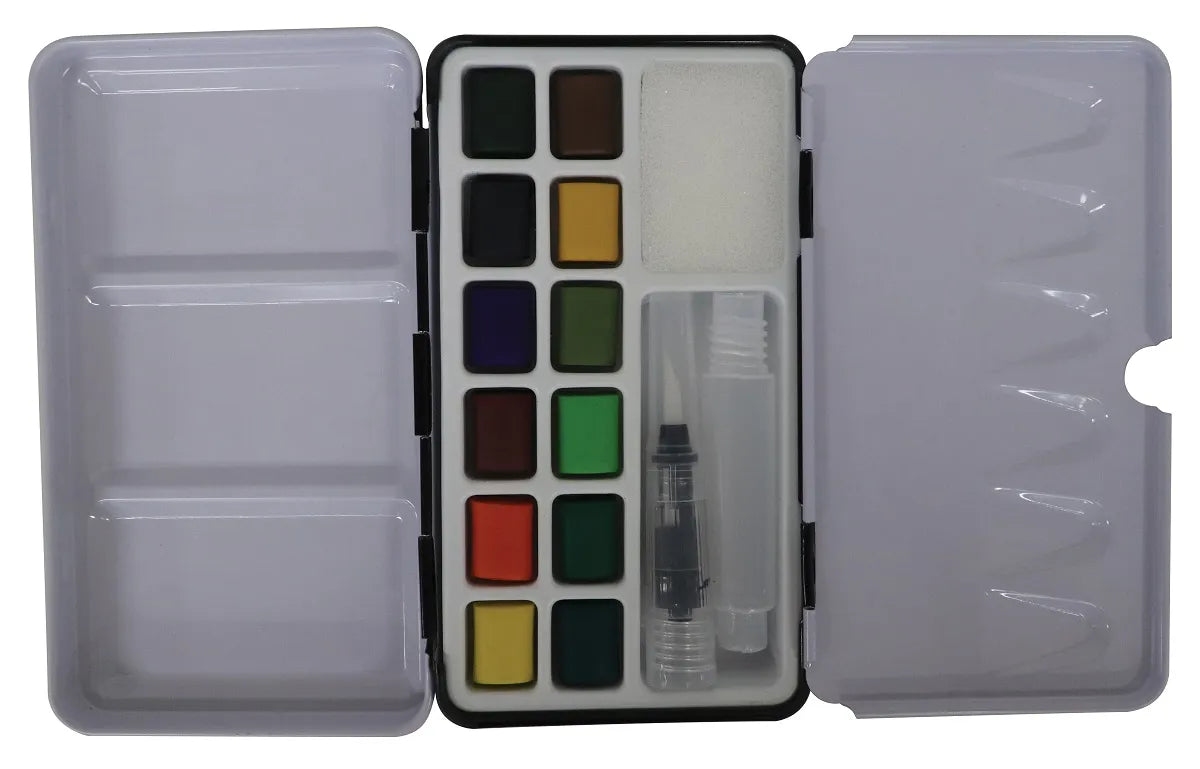 Jasart Byron Watercolour Nature Half Pan Pocket Set Of 12