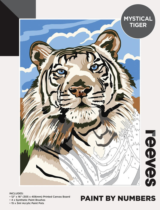 Reeves Paint By Numbers 12x16 Inch Tiger