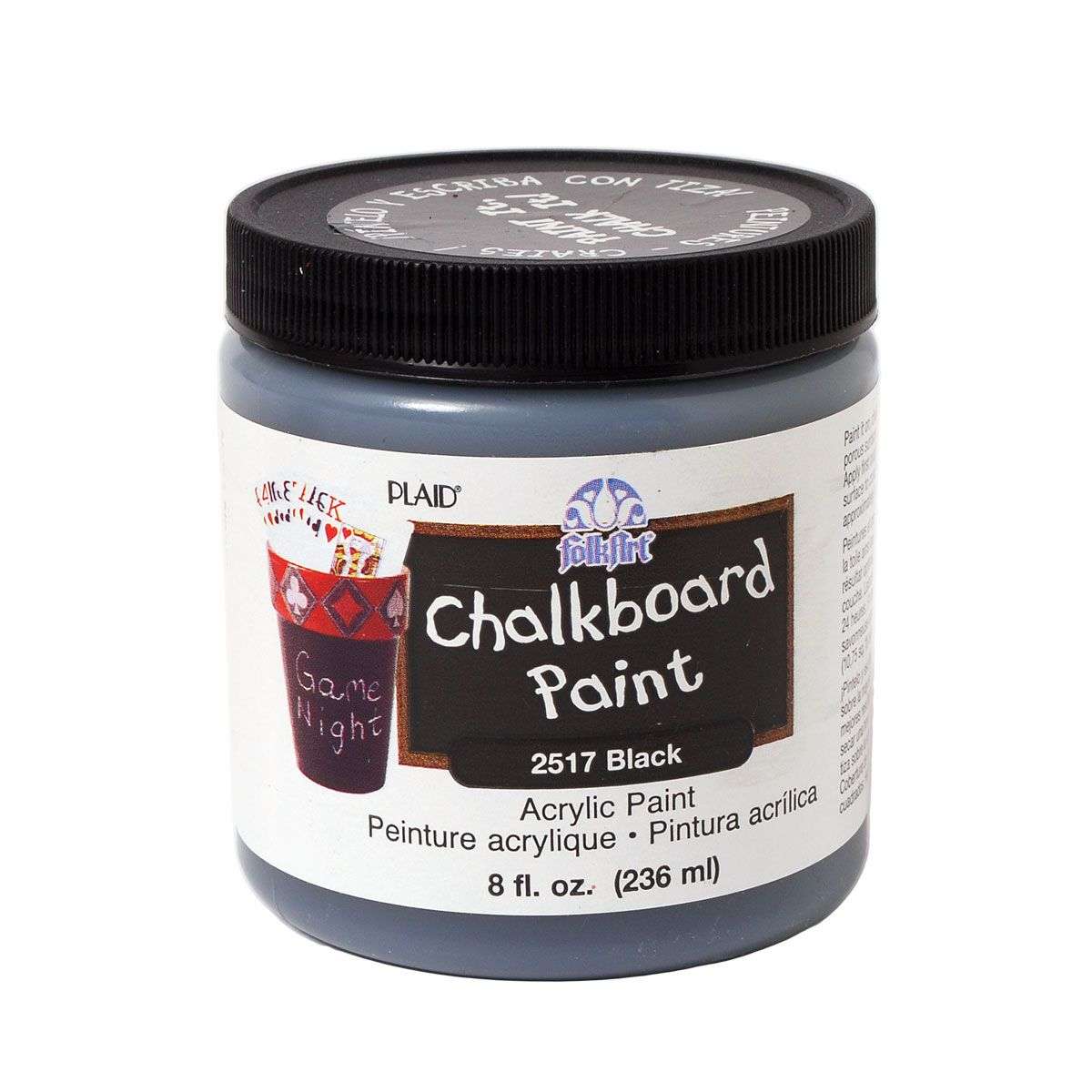 FolkArt Chalkboard 236ml Black Paint