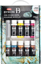 Jasart Byron Silicone Acrylic Pour Paints Set Of 10