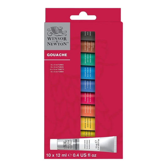 Winsor & Newton 12ml Gouache Paints Set Of 10