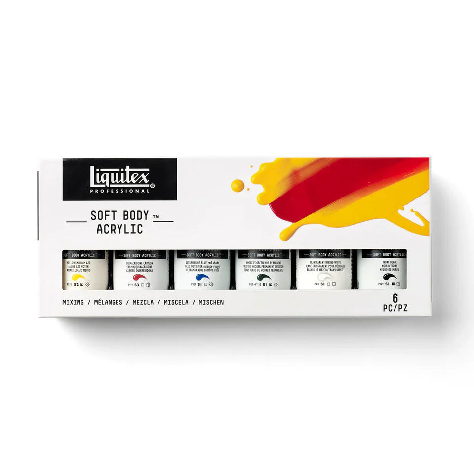 Liquitex 59ml Soft Body Acrylic Paints Set Of 6