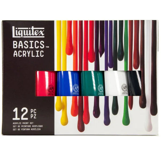 Liquitex Basics 118ml Acrylic Paints Set Of 12
