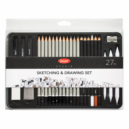 Jasart Studio Sketching & Drawing Set of 27