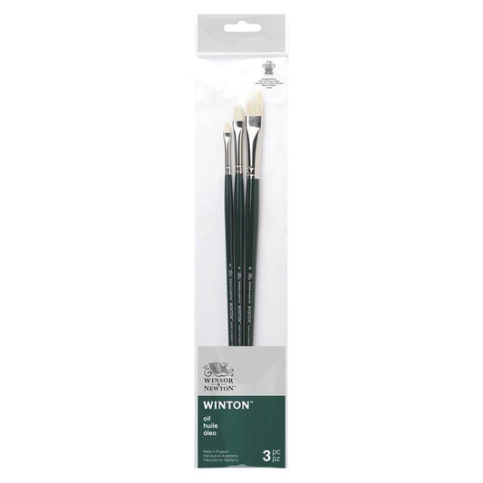 Winsor & Newton Winton Long Handle V1 Brushes Set Of 3