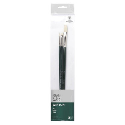 Winsor & Newton Winton Long Handle V2 Brushes Set Of 3