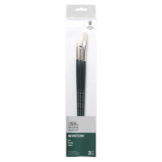 Winsor & Newton Winton Long Handle V2 Brushes Set Of 3