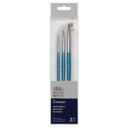 Winsor & Newton Cotman Short Handle V2 Brushes Set Of 3