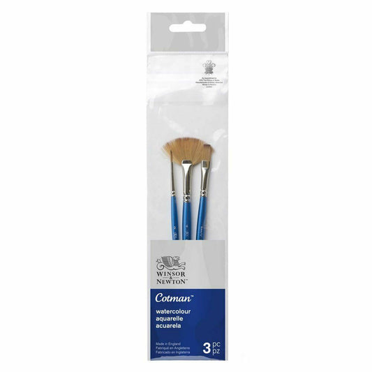 Winsor & Newton Cotman Short Handle V3 Brushes Set Of 3