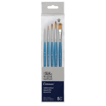 Winsor & Newton Cotman Short Handle V1 Brushes Set Of 5