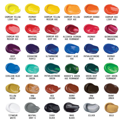 Liquitex Basics 22ml Acrylic Paints Set Of 36
