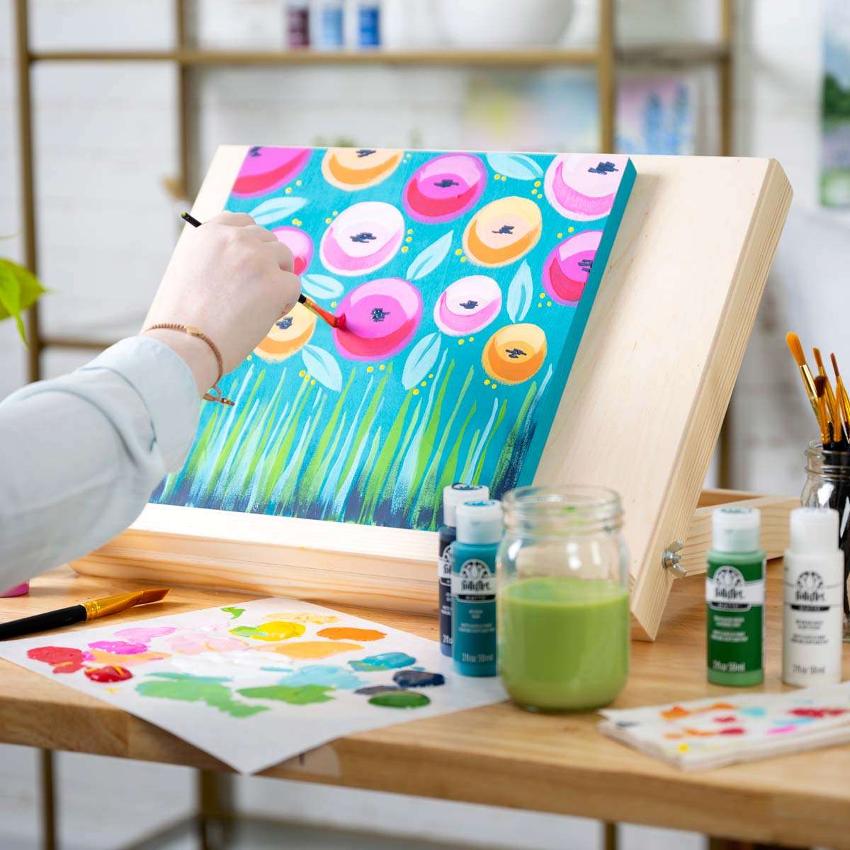 FolkArt One Stroke Let's Paint Live Kit