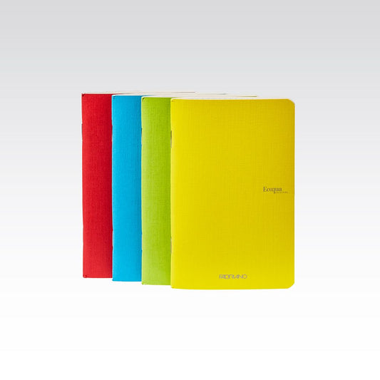 Fabriano Ecoqua Stapled 90gsm Dots 9x14cm Notebooks Pack Of 4