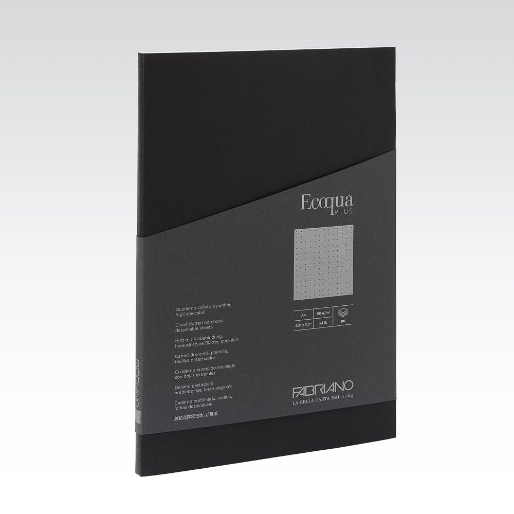 Fabriano Ecoqua Plus Glued 90gsm Dots A4 Notebooks