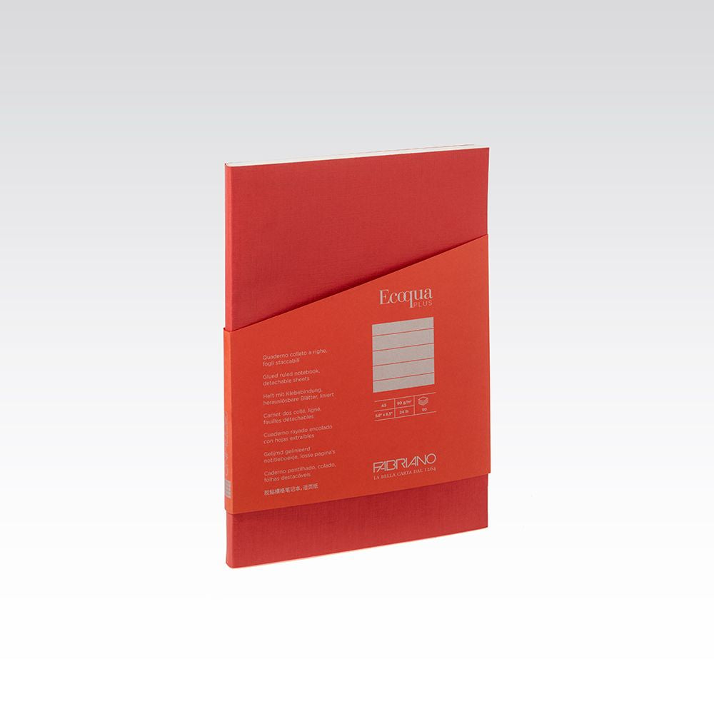 Fabriano Ecoqua Plus Glued 90gsm Lined A5 Notebooks