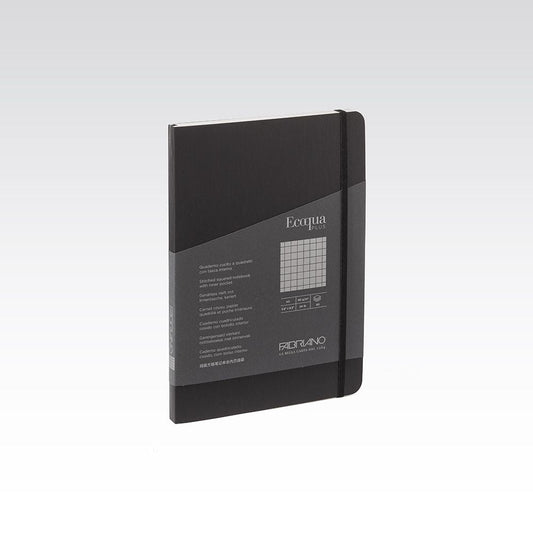 Fabriano Ecoqua Plus Stitch 90gsm Graph 5mm Black Notebooks