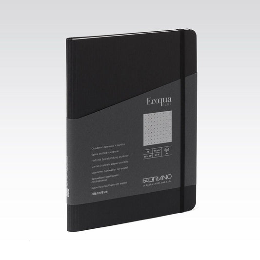 Fabriano Ecoqua Plus Hidden Spiral 90gsm Dots A5 Notebooks