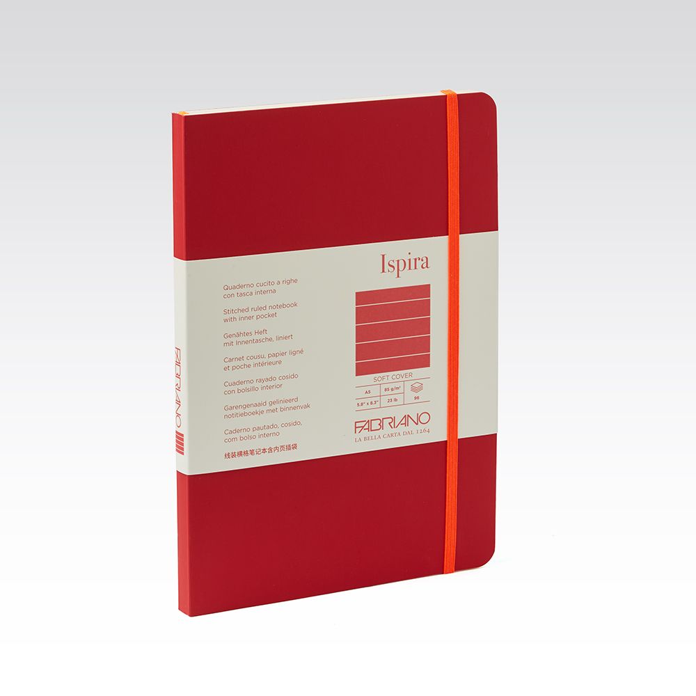 Fabriano Ispira Soft Cover 85gsm Lined A5 Notebooks