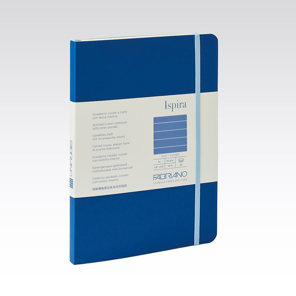Fabriano Ispira Soft Cover 85gsm Lined A5 Notebooks