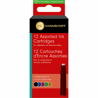 Manuscript Fountain Pen Cartridges Pack Of 12