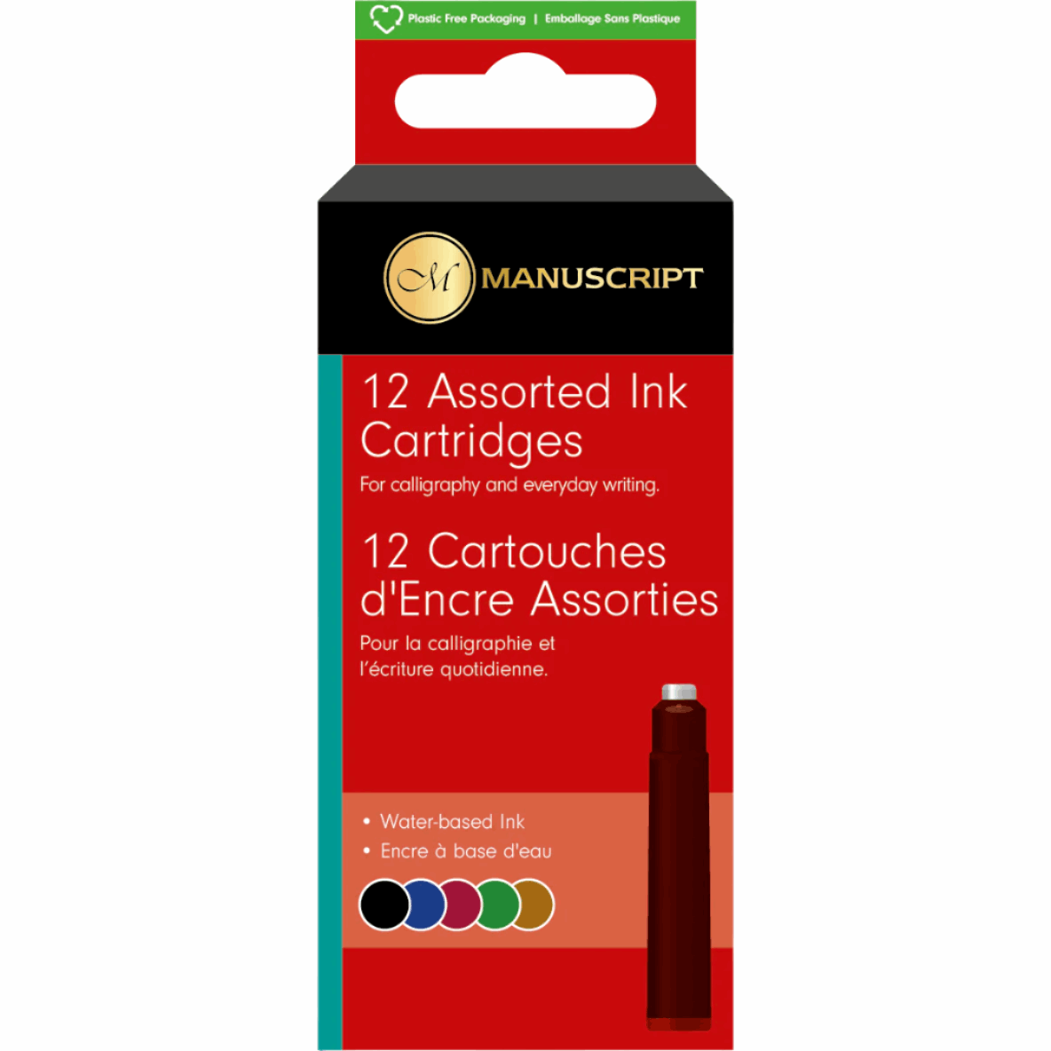Manuscript Fountain Pen Cartridges Pack Of 12