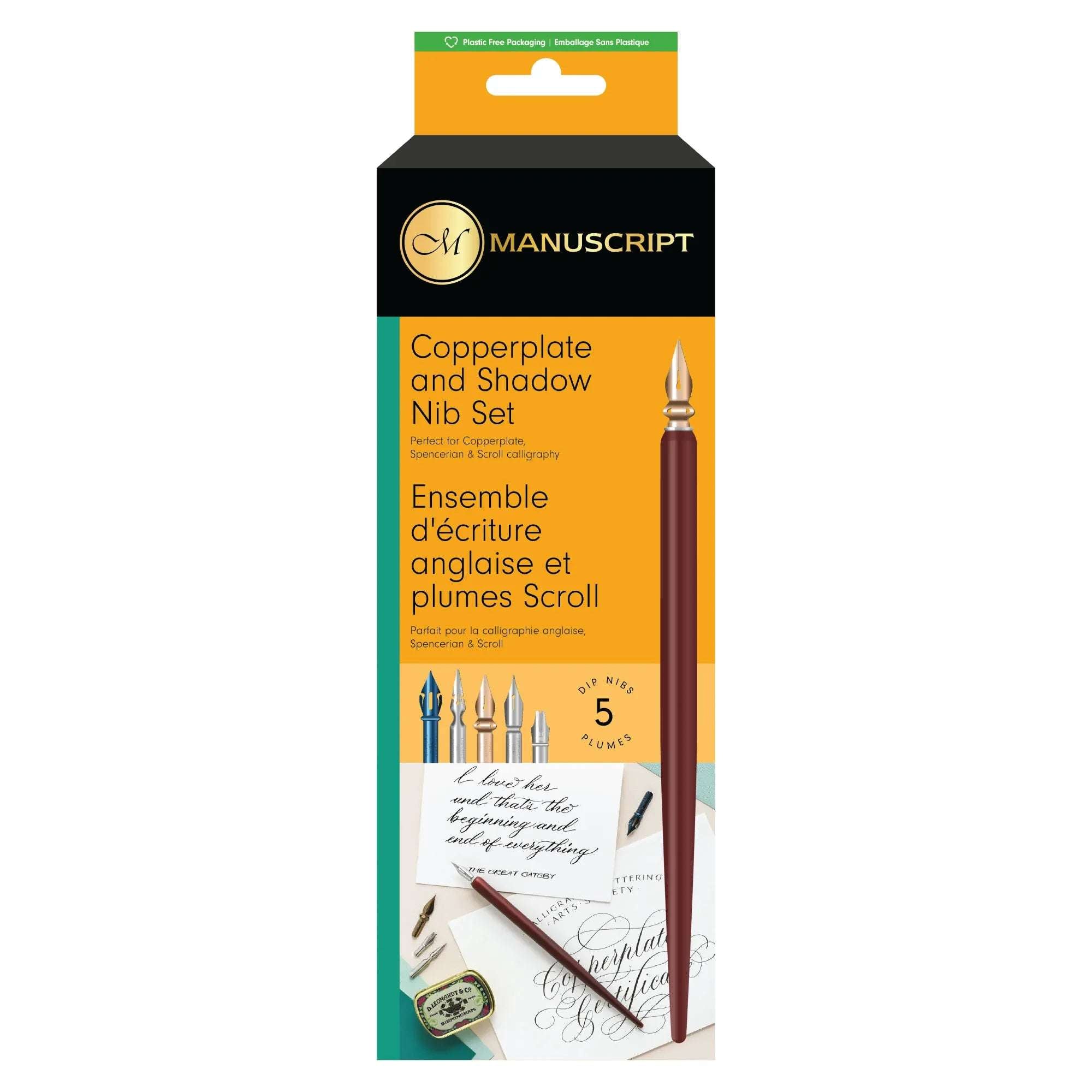 Manuscript Copperplate And Shadow Dip Pen Set