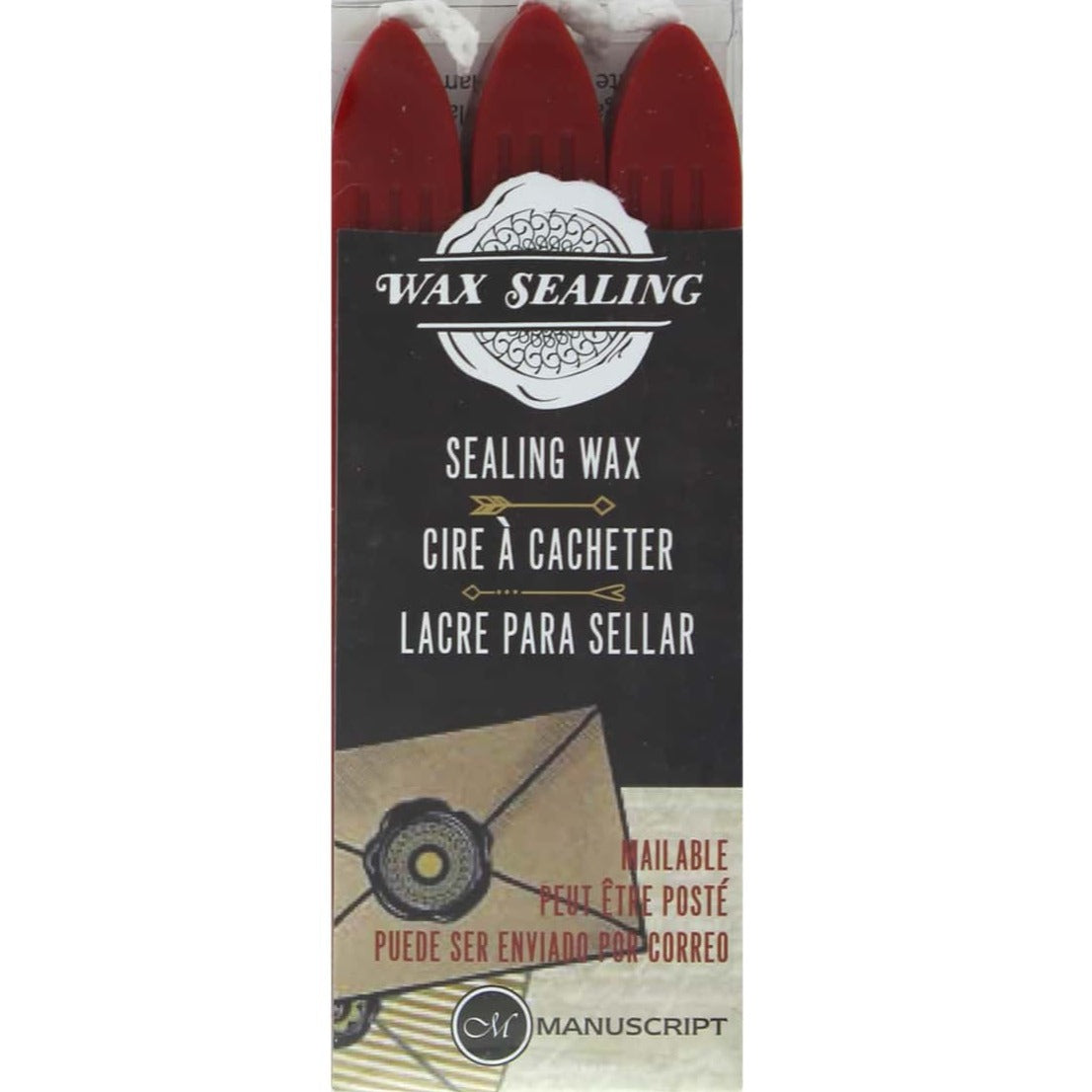 Manuscript Sealing Wax With Wick Pack Of 3